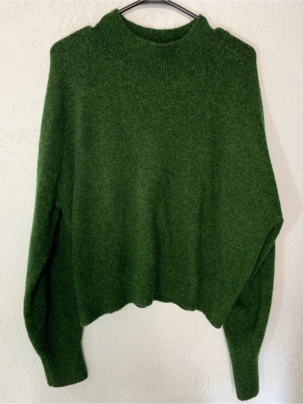Women's Forest Green Turtleneck Sweater